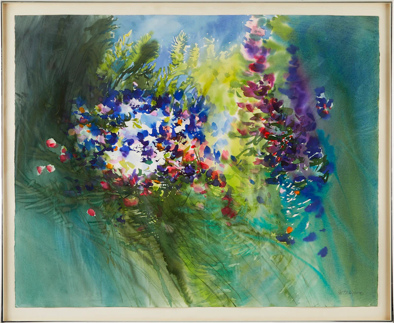 Patricia Mary Fairhead, Country Garden #7, watercolour - view 2