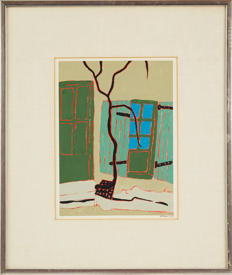 Jack Pollock, Lou Paradou, gouache on paper - view 2