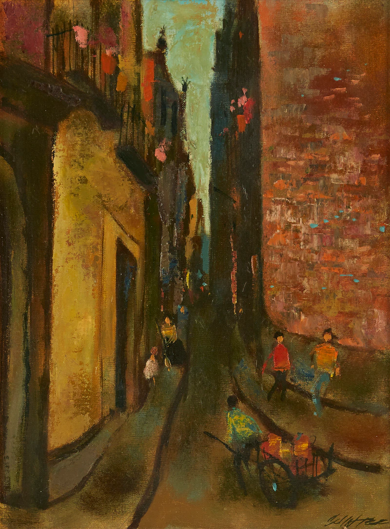 Street Scene, Seville by William Arthur Winter