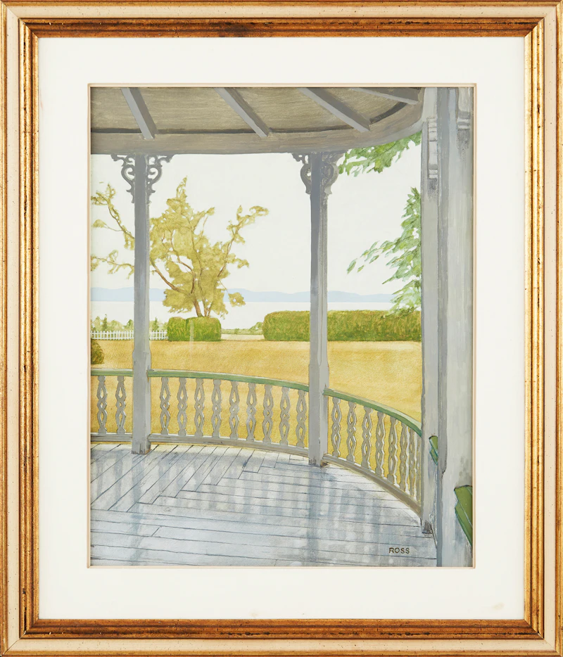 Graham Ross, Maison de villégiature à Cacouna, mixed media on panel - view 2