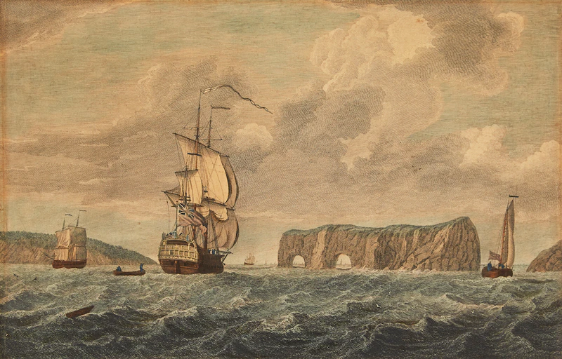 A View of the Pierced Island by Captain Hervey Smith and Pierre-Charles Canot