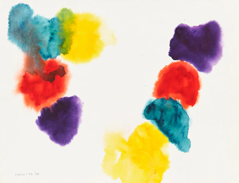 Gershon Iskowitz, Abstraction in Blues, Yellow, Red and Violet