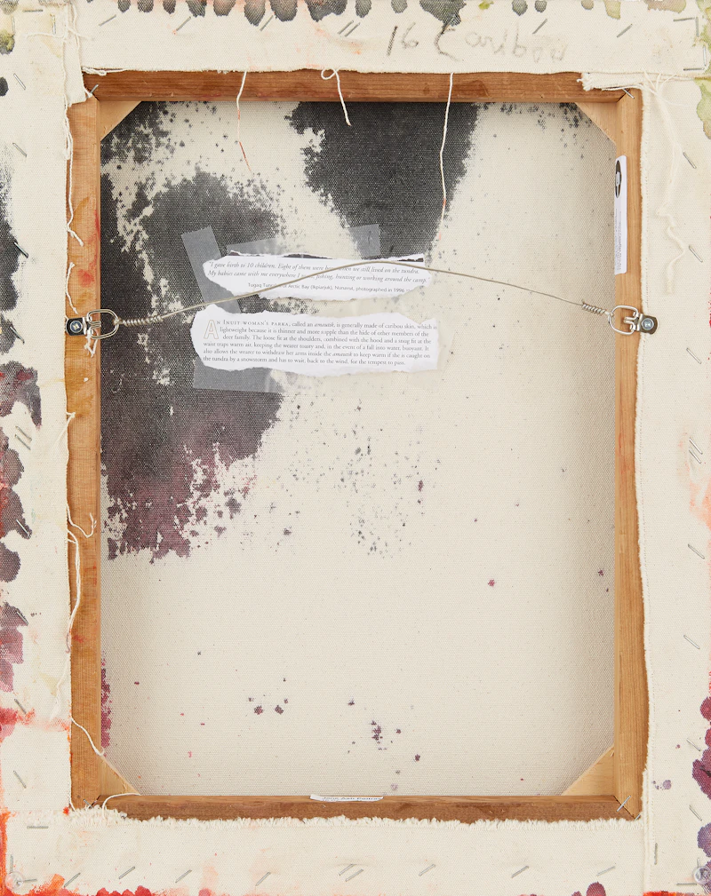 Jane Ash Poitras, 16 Caribou, mixed media on canvas, 2015 - view 2