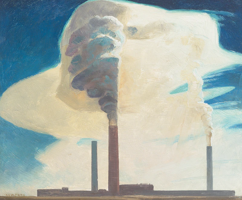 Charles Fraser Comfort, Smokestacks, Copper Cliff