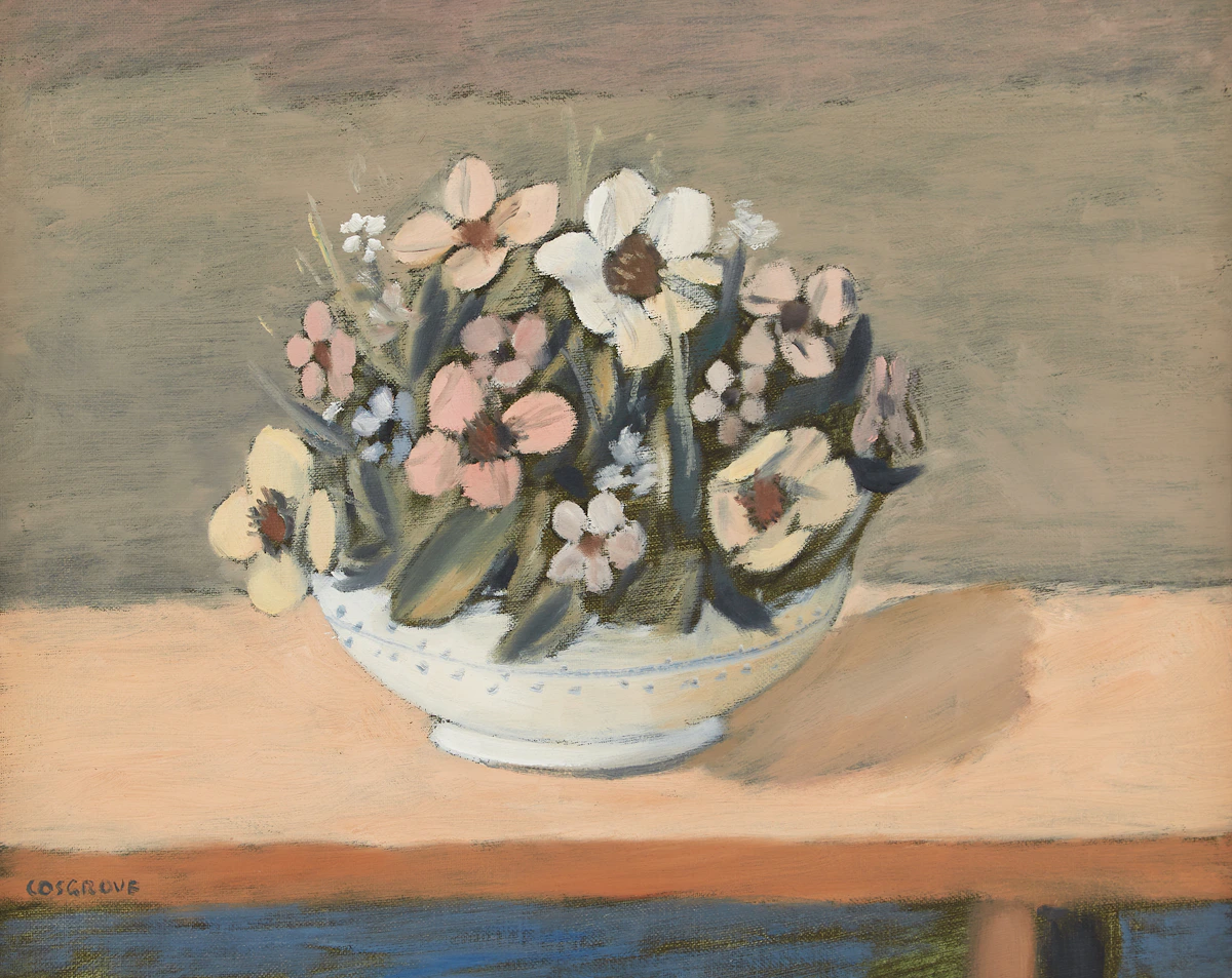 Stanley Morel Cosgrove, Bouquet, oil on panel