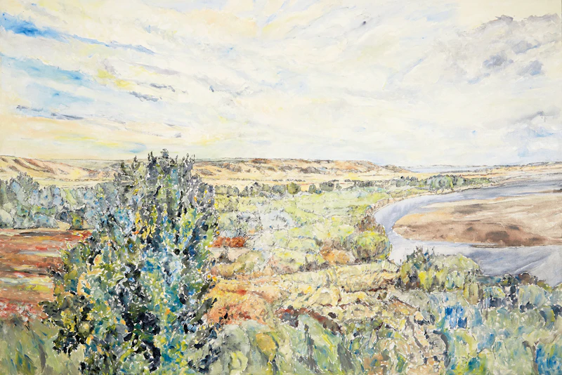 The River with Hills by Dorothy Elsie Knowles