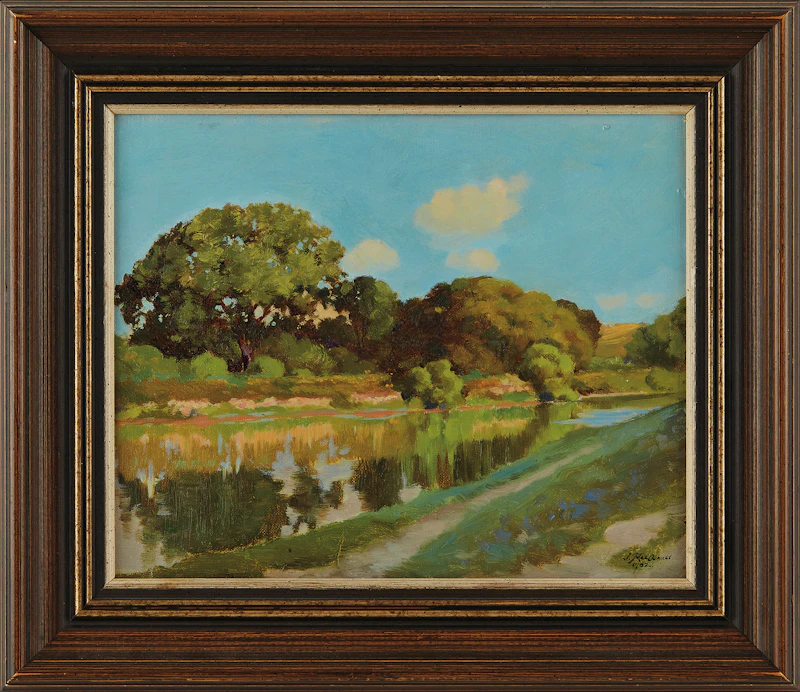 James Edward Hervey MacDonald, Summer Landscape, oil on canvas, 1902 - view 2