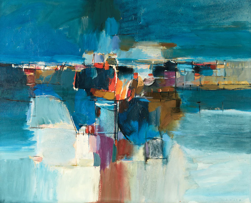 Gordon Appelbe Smith, Abstraction, acrylic on canvas - view 3