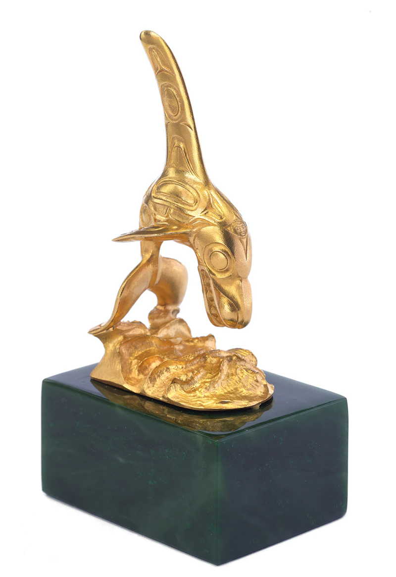 Bill Ronald Reid, Chief of the Undersea World, 22 karat gold sculpture - view 2