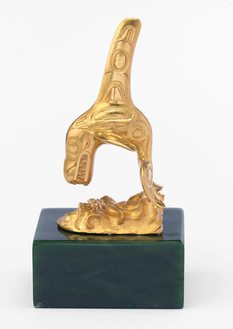 Bill Ronald Reid, Chief of the Undersea World, 22 karat gold sculpture - view 3