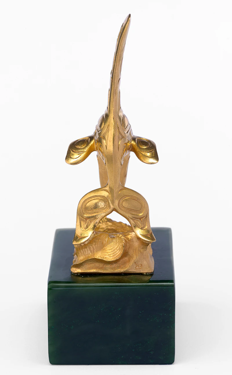 Bill Ronald Reid, Chief of the Undersea World, 22 karat gold sculpture - view 4