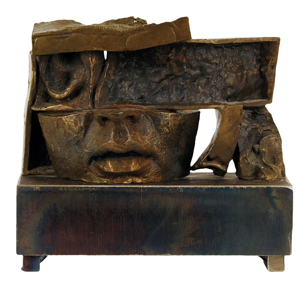 Evan Penny, Mask, bronze sculpture, 1989