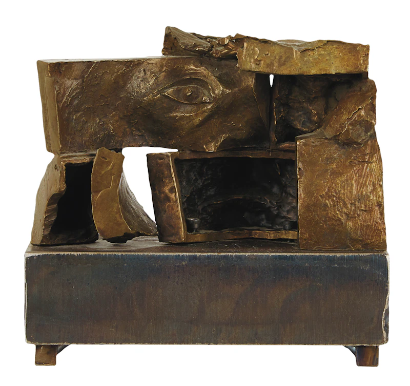 Evan Penny, Mask, bronze sculpture, 1989 - view 4