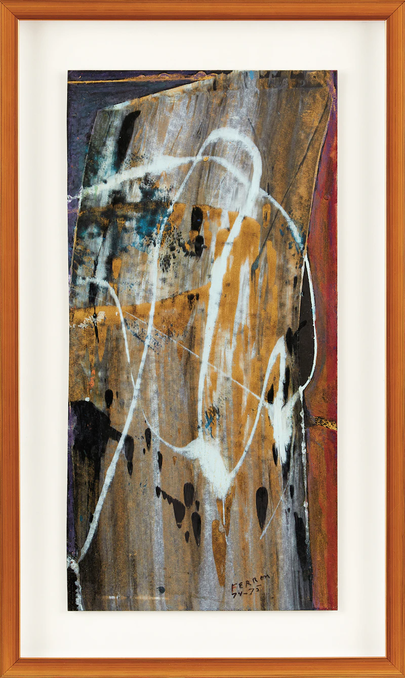 Marcelle Ferron, Sans titre, oil on card - view 2
