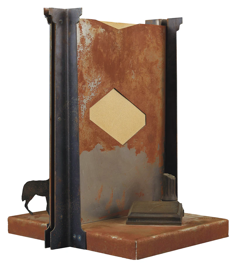 John McEwen, Maquette for Boat Sight, steel and wood sculpture, circa 1983 - view 7