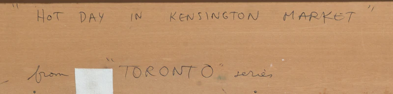 William Kurelek, Hot Day in Kensington Market, mixed media on board, 1972 - view 5
