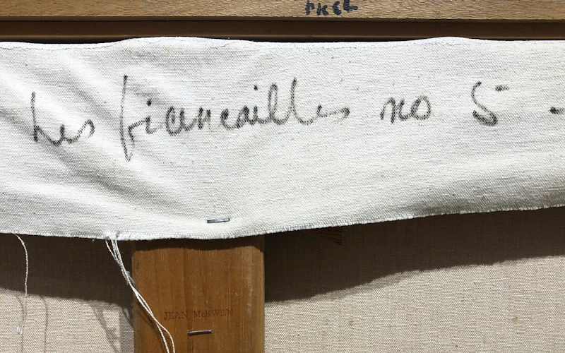 Jean Albert McEwen, Les fiançailles no. 5, oil on canvas, 1976 - view 4