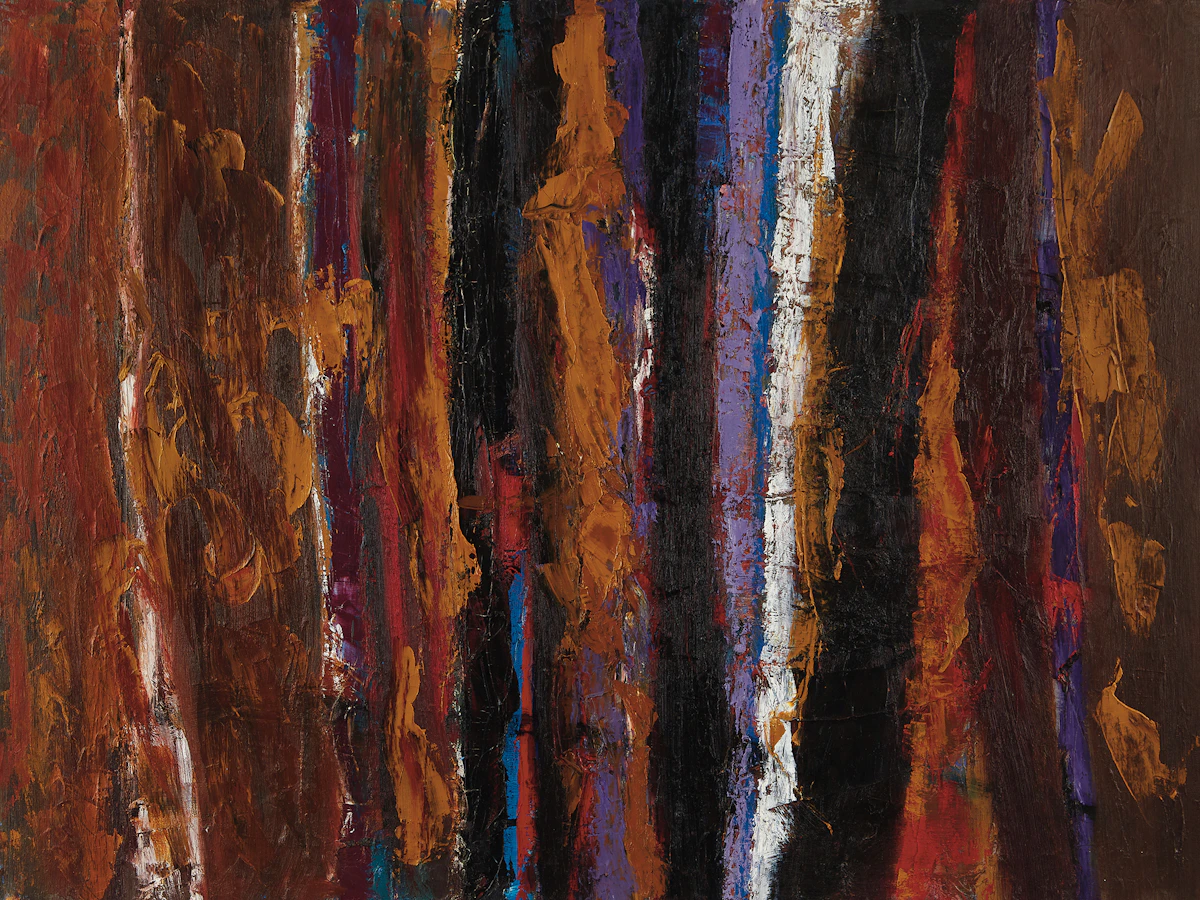 John Meredith, Black Night, oil on canvas, 1959