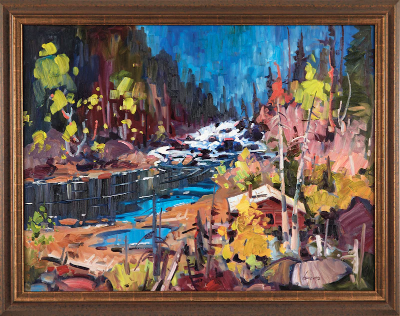 Bruno Côté, Printemps, oil on canvas - view 2
