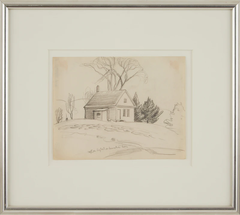 Lawren Stewart Harris, Laurentians (LSH 8-9), pencil drawing - view 2