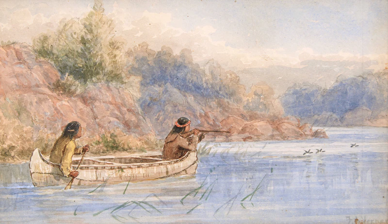 Hunting by Canoe by Frederick Arthur Verner
