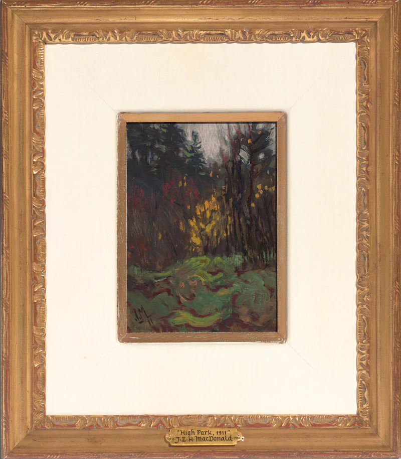 James Edward Hervey MacDonald, High Park, oil on board, 1911 - view 2