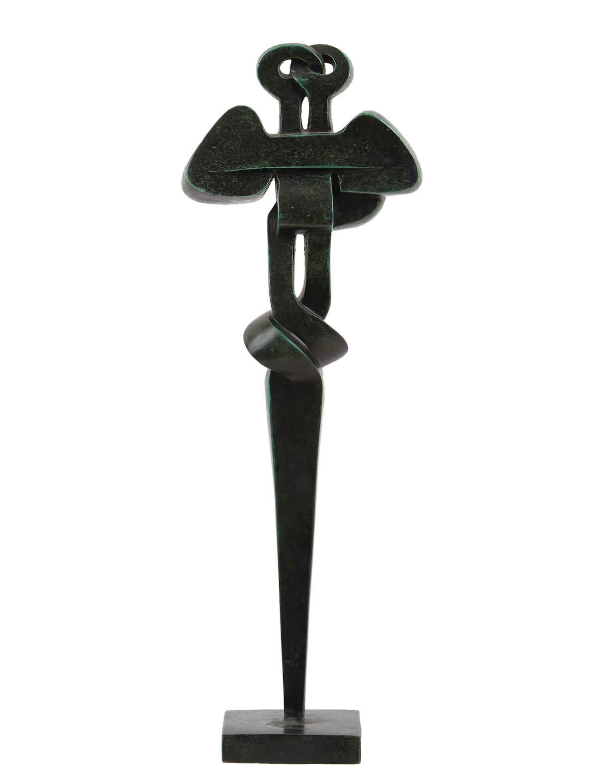 Sorel Etrog, Standing Family Group Study, bronze sculpture