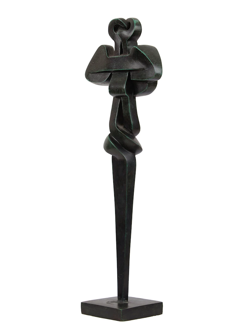 Sorel Etrog, Standing Family Group Study, bronze sculpture - view 2