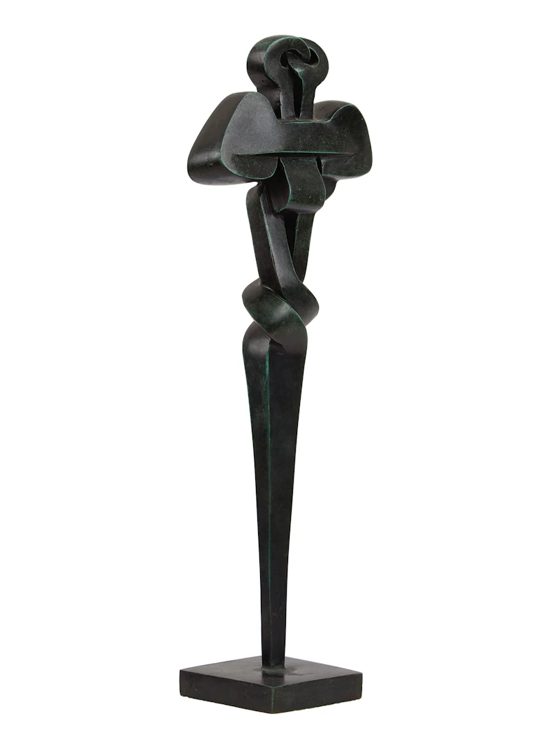 Sorel Etrog, Standing Family Group Study, bronze sculpture - view 3