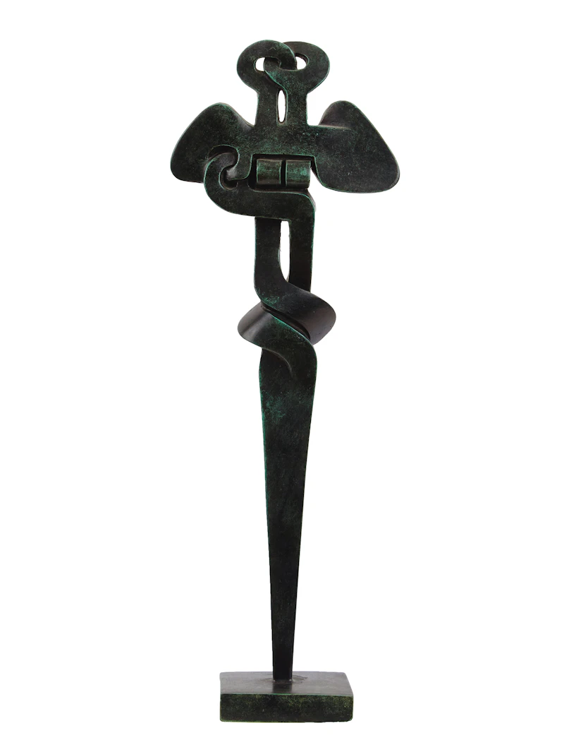 Sorel Etrog, Standing Family Group Study, bronze sculpture - view 4