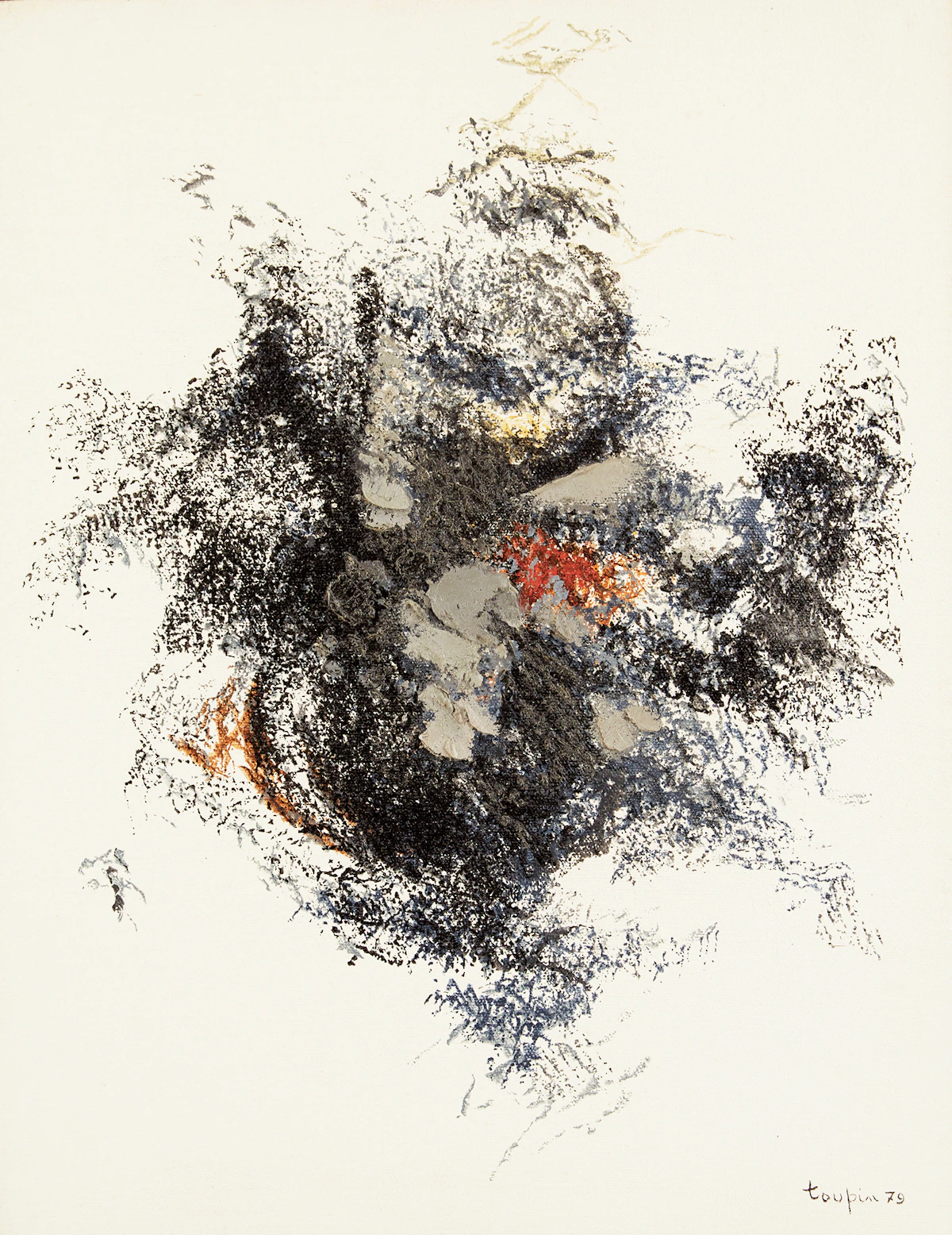 Fernand Toupin, Coin de nuit, acrylic on canvas, 1979
