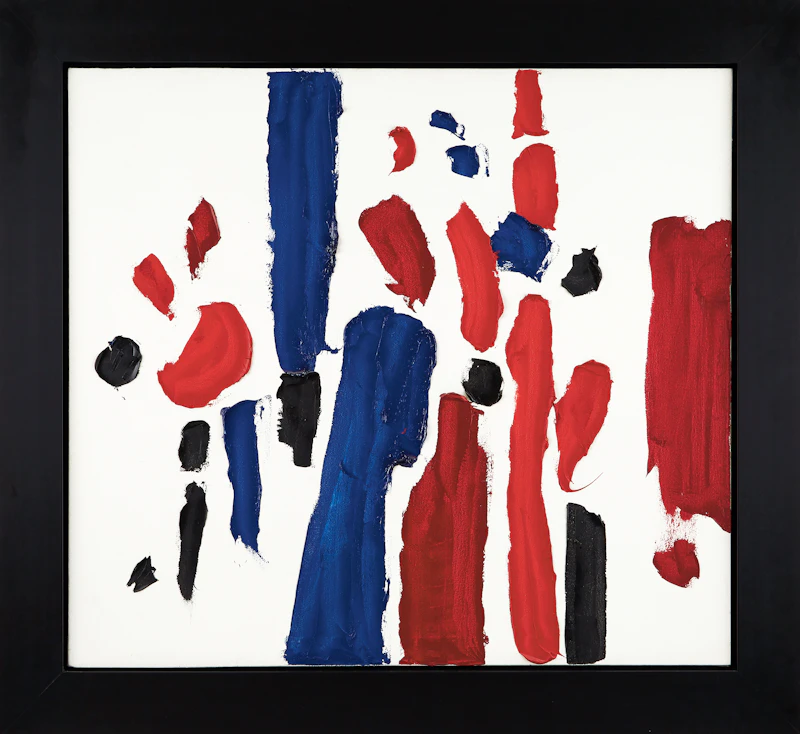 Lise Gervais, Sans titre, acrylic on canvas, 1985 - view 2