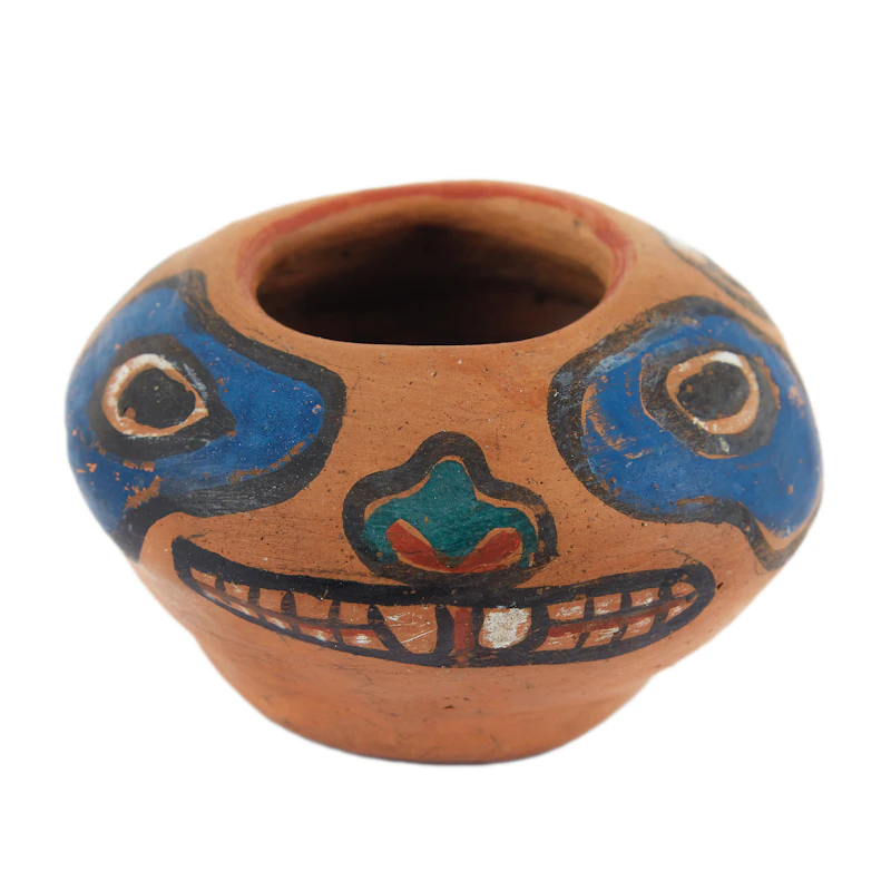 Emily Carr, Klee Wyck Pot, painted ceramic - view 1