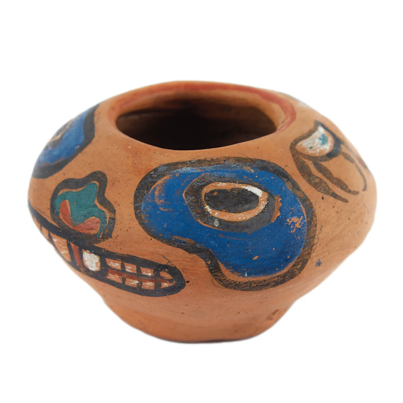 Emily Carr, Klee Wyck Pot, painted ceramic - view 2