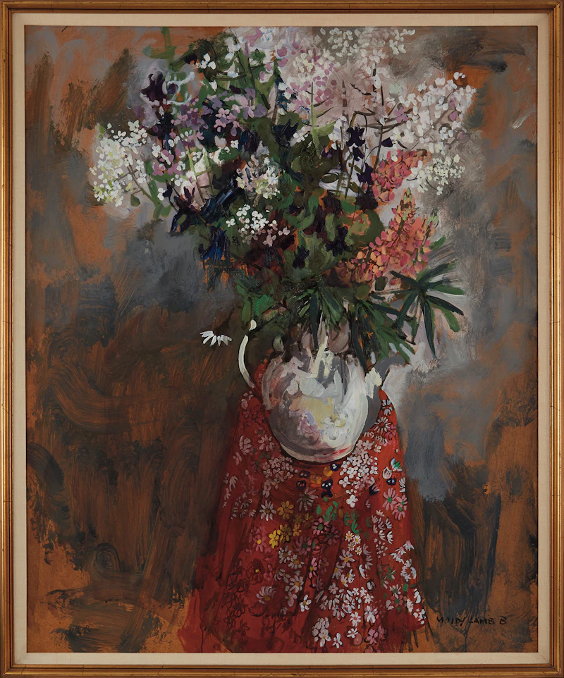 Molly Lamb Bobak, Japanese Cloth, oil on board, circa 1980 - view 2