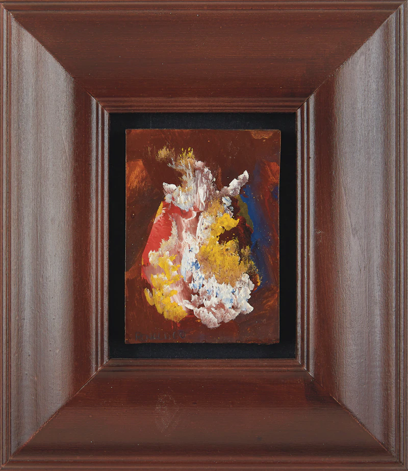 William Ronald, Abstraction, oil on card, 1960 - view 2