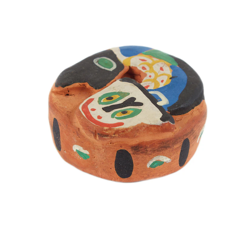 Emily Carr, Klee Wyck Paperweight with Dogfish Design, painted ceramic sculpture - view 2