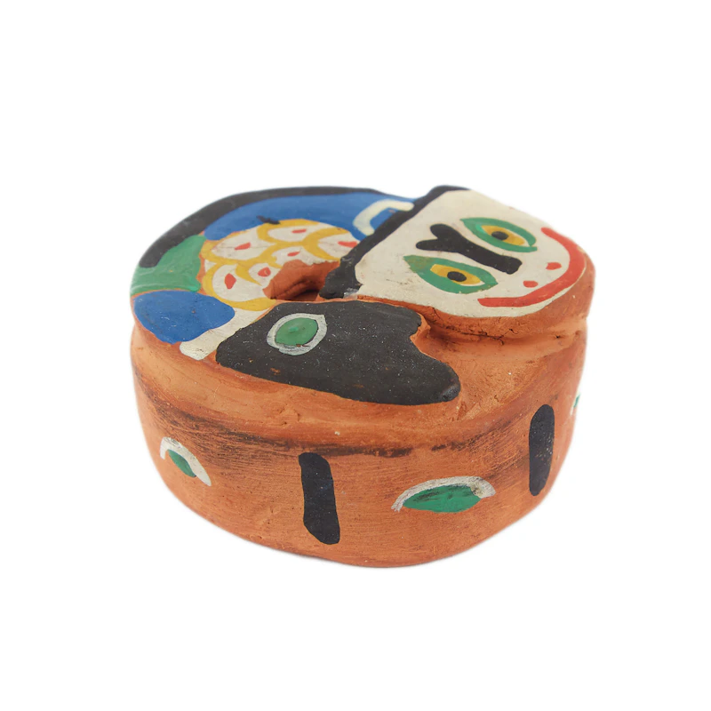 Emily Carr, Klee Wyck Paperweight with Dogfish Design, painted ceramic sculpture - view 3
