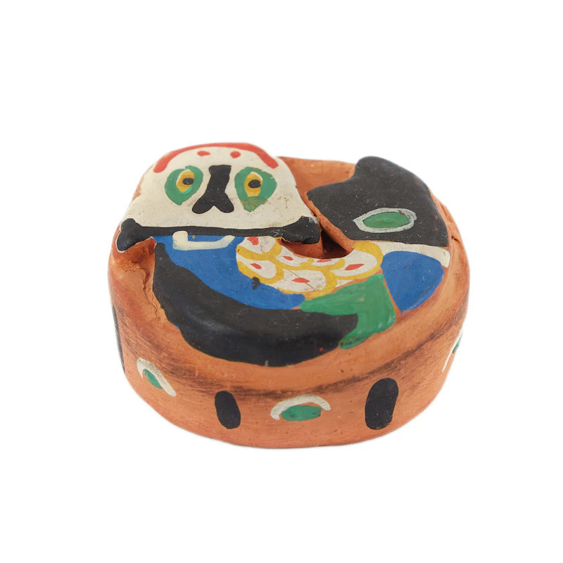 Emily Carr, Klee Wyck Paperweight with Dogfish Design, painted ceramic sculpture - view 4
