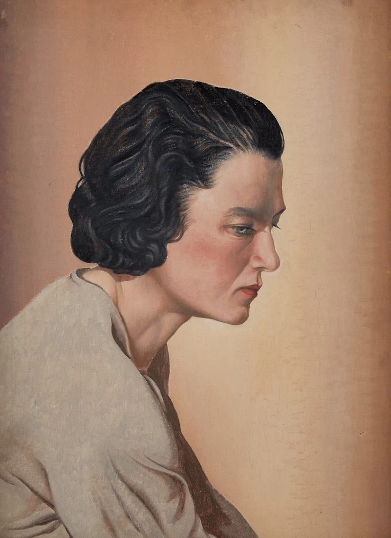 Portrait of a Woman by Bertram Richard Brooker