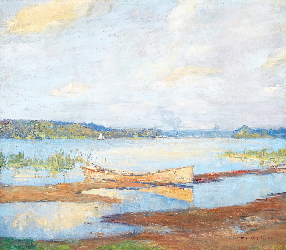 Frederick William Hutchison, Lake of Two Mountains, oil on canvas