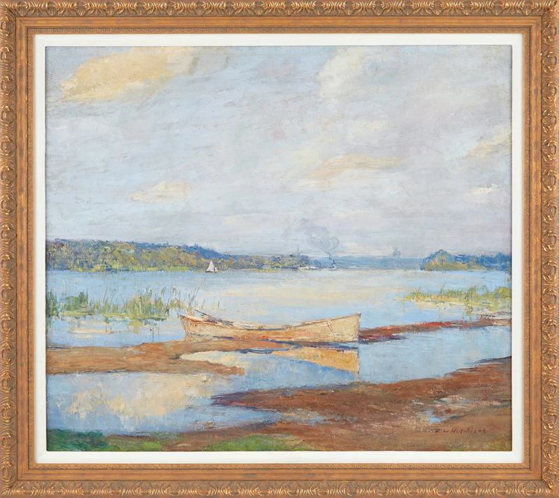 Frederick William Hutchison, Lake of Two Mountains, oil on canvas - view 2