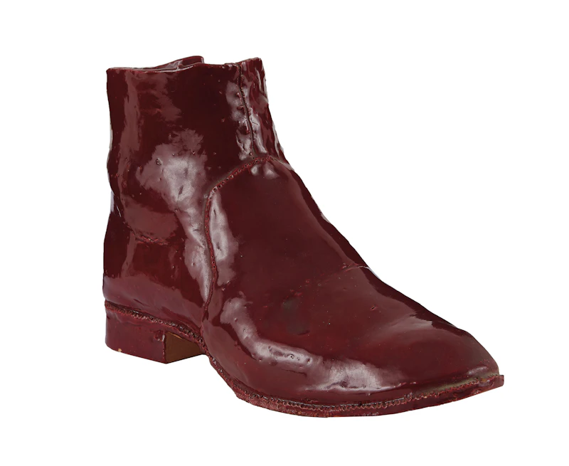 Gathie Falk, Men’s Right Boot, ceramic sculpture; condition noted, circa 1973 - view 3