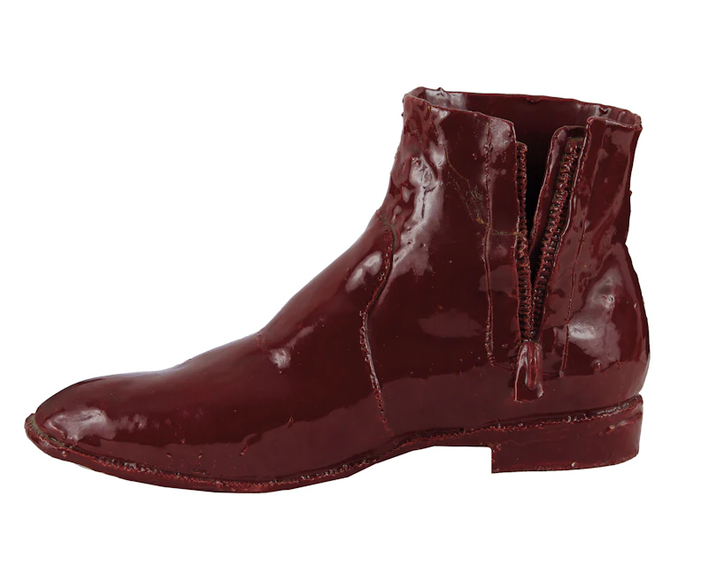 Gathie Falk, Men’s Right Boot, ceramic sculpture; condition noted, circa 1973 - view 4