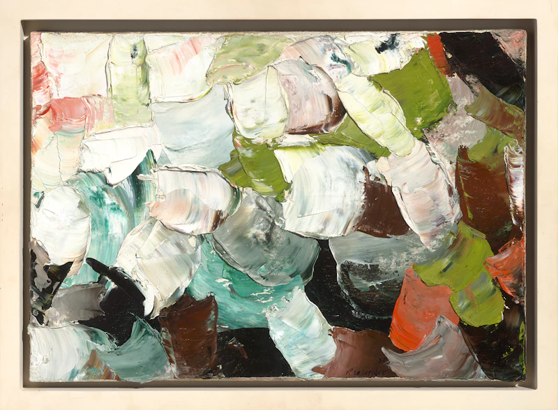Rita Letendre, Avril, oil on canvas, 1958 - view 2