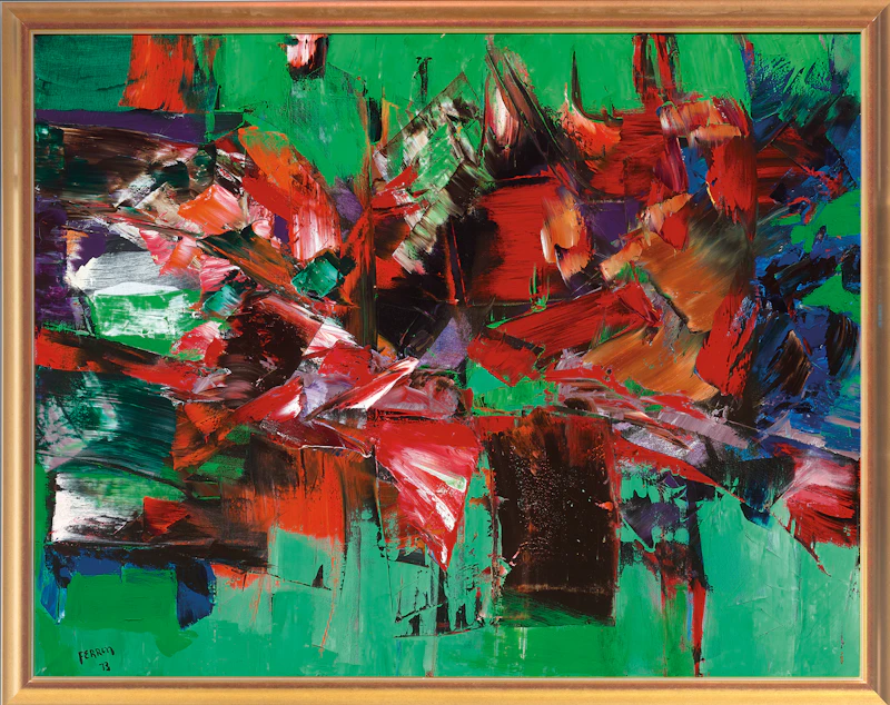 Marcelle Ferron, Sans titre, oil on canvas, 1973 - view 2