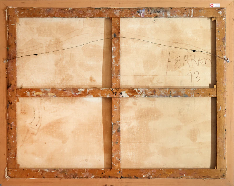 Marcelle Ferron, Sans titre, oil on canvas, 1973 - view 3