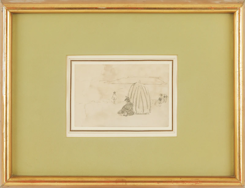 James Wilson Morrice, The Beach, St. Malo, pencil drawing - view 2