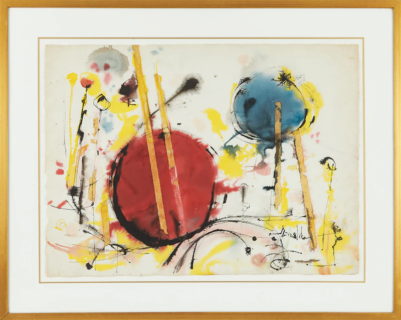 William Ronald, Untitled, mixed media on paper - view 2