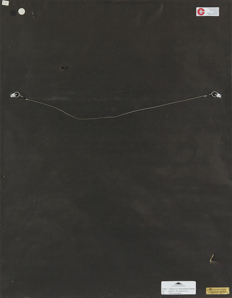 Christian Marcel Barbeau, Abstract Composition, gouache on paper, 1972 - view 3